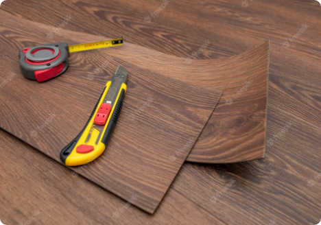 Gereedschap voor het leggen van PVC vloer